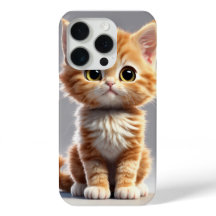 iPhone 15 Pro Case com Design de Cat Adorável