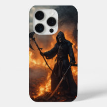 iPhone 15 Pro Case com Design de Death Metal