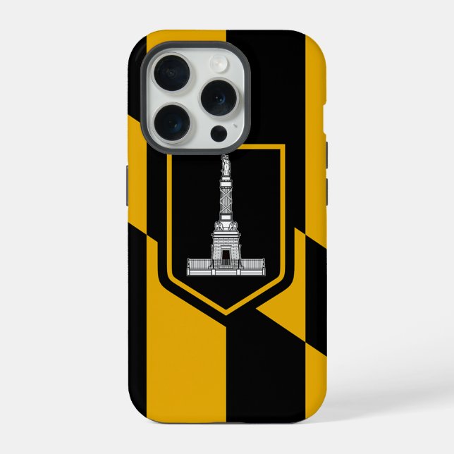 iPhone 15 Pro Case-Mate, bandeira Baltimore (Verso)