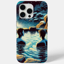 iPhone 15 Pro Max Case - Jovens em onsen