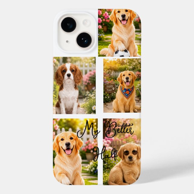 iPhone 16 Estojo de Colagem de Fotos Personalizado (Verso)