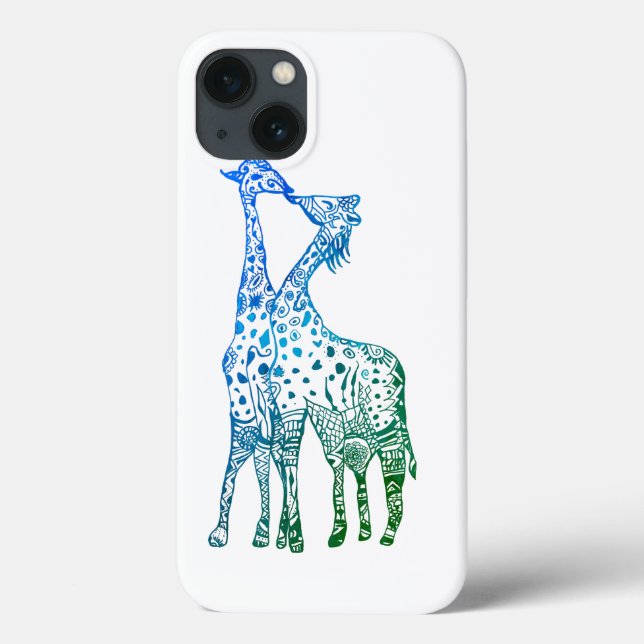 iPhone 6/6s, Xtreme Blue Girafas (Verso)