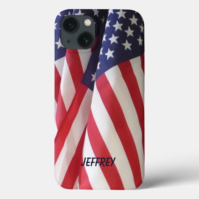 iPhone 6 Case American Flags Tough Rugged (Verso)