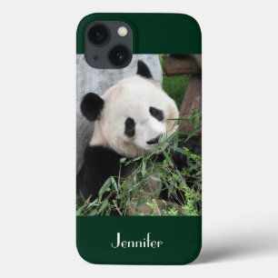 iPhone 6 Case Giant Panda Dark Fundo Verde