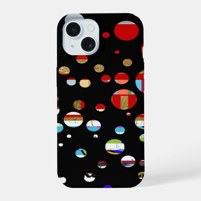 iPhone-6 pontilhado com cores (Verso)