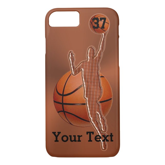 iPhone 7 Capas de basquetebol NÚMERO e NOME de Jer (Verso)