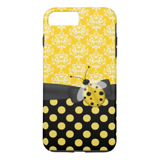iPhone, Case-Mate Capa Cute Yellow Ladybug para iPhone 7 Plus (Verso)