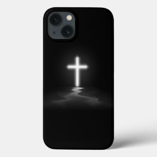 iPhone Christian Cross in the Mist