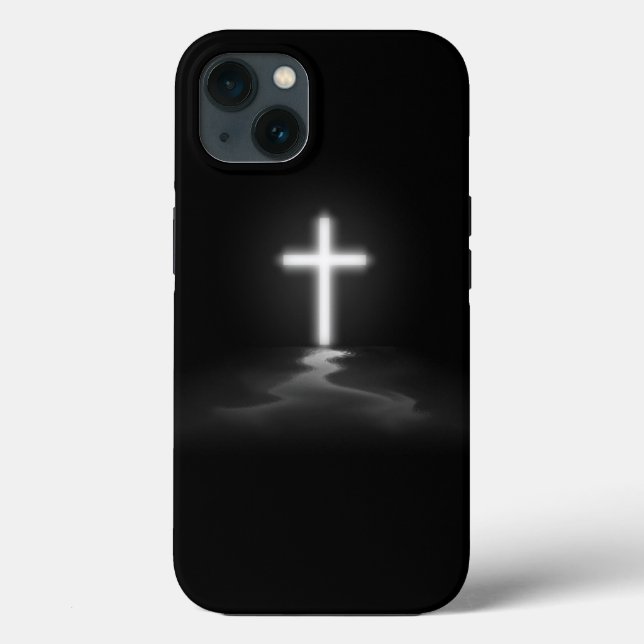 iPhone Christian Cross in the Mist (Verso)