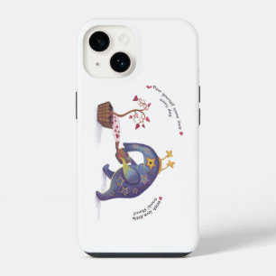 iPhone Colorida 14 Alto Caso, Brilhante