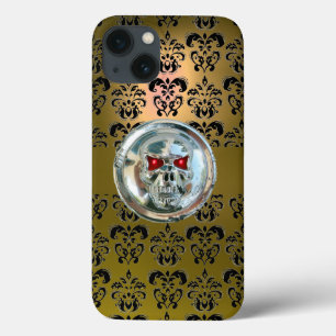 iPhone com gabinete de RIDERS DE CRÂNIO AMARELO NE