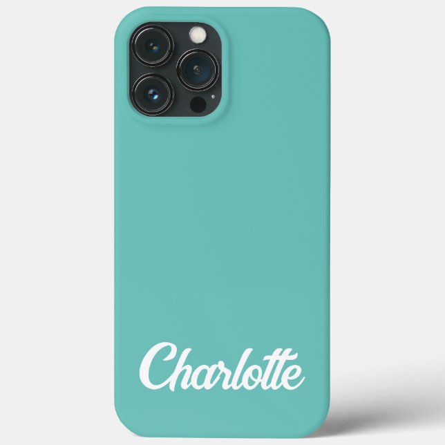 iPhone com Monograma Clássico Personalizado Elegan (Verso)