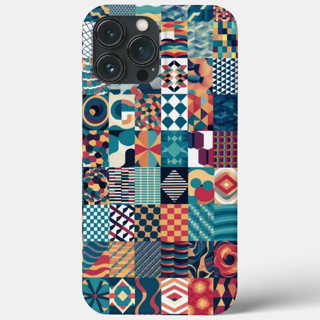 iPhone da Colagem de Grade Artística / iPad case (Verso)
