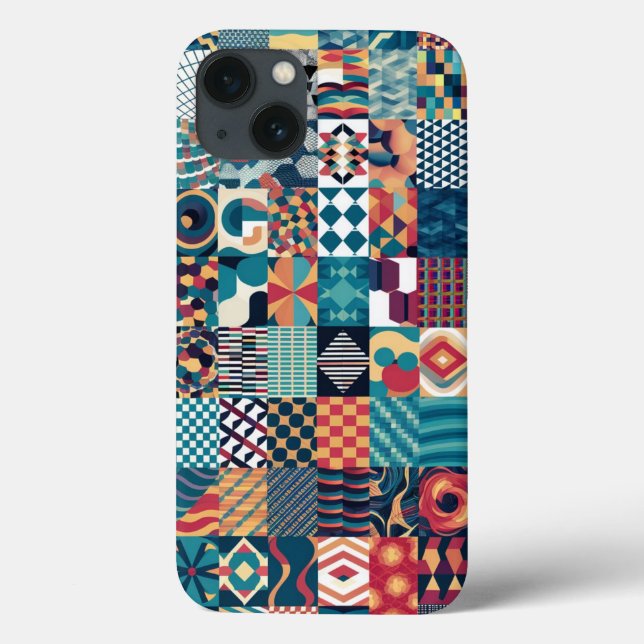 iPhone da Colagem de Grade Artística / iPad case (Verso)