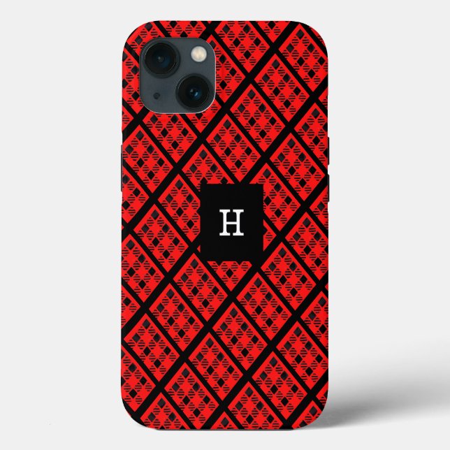 iPhone da Xadrez de Buffalo Vermelha / iPad case (Verso)