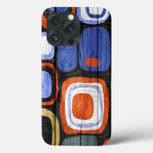 iPhone de aparência de madeira de pastel Abstrato