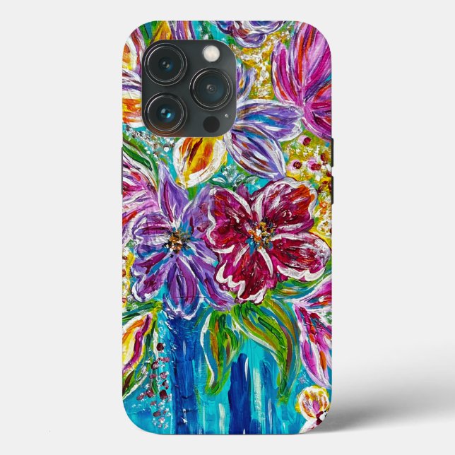iPhone Floral Azul / iPad case (Verso)