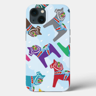 iPhone / iPad case SCANDINAVIAN DALA HORSE PATTERN