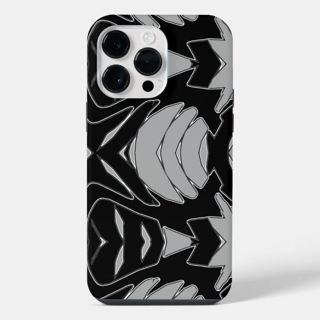 iPhone / iPad case, Um design de cor preta vibrant (Verso)