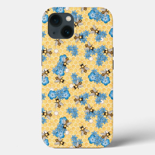 iPhone / iPad das Flores de Bee Honeycomb (Verso)