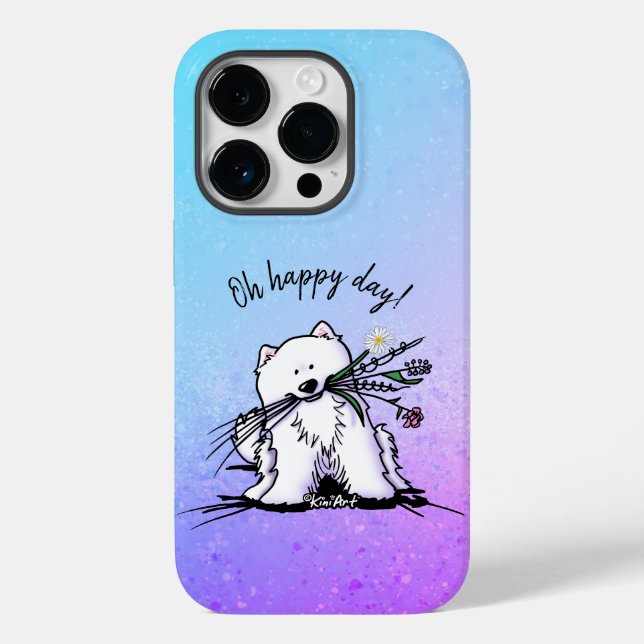 iPhone/iPad do KiniArt Samoyed (Verso)