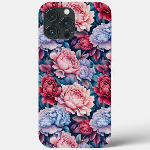 iPhone / iPad Flores Azuis e Rosa