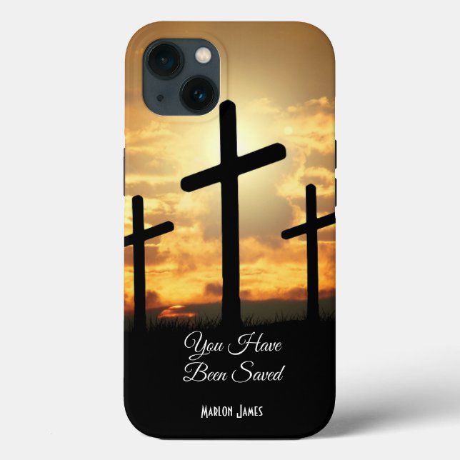 iPhone personalizado 13 Caso de Christianity Cross (Verso)