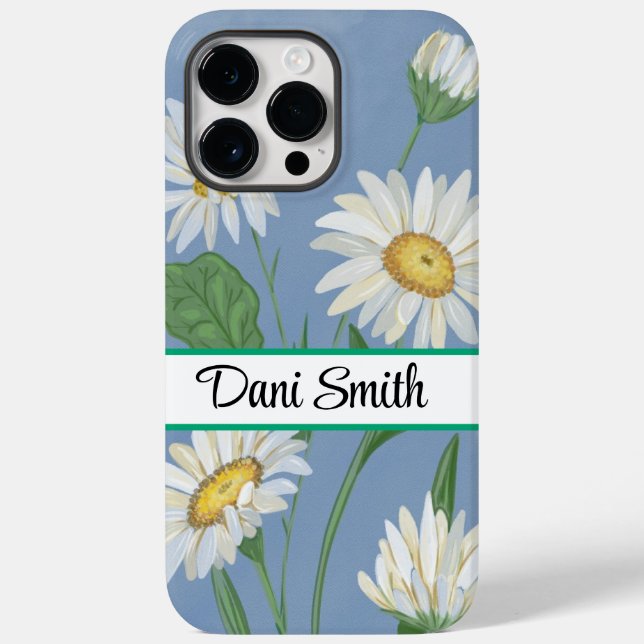 iPhone personalizado 14 Pro Max case floral (Verso)