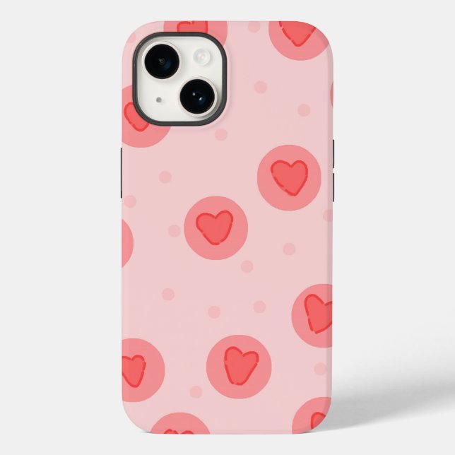 iPhone Pink case | cute love (Verso)