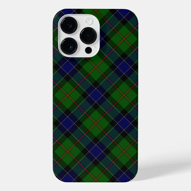 iPhone verde-azul-xadrez Ogilvie Tartan (Verso)