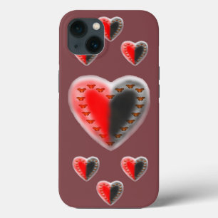 iPhone X de Apple, corações da borboleta de Yin