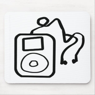 IPod tirado Mousepad