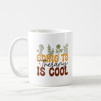 Ir à terapia é uma legal caneca de café