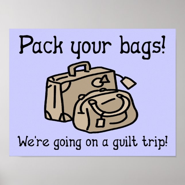 Ir em um sinal engraçado do poster da viagem de (Frente)