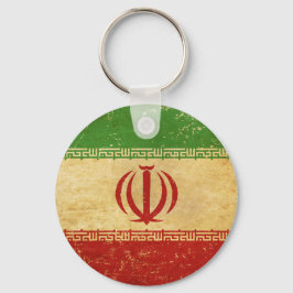 Iran Flag Vintage Design Chaveiro