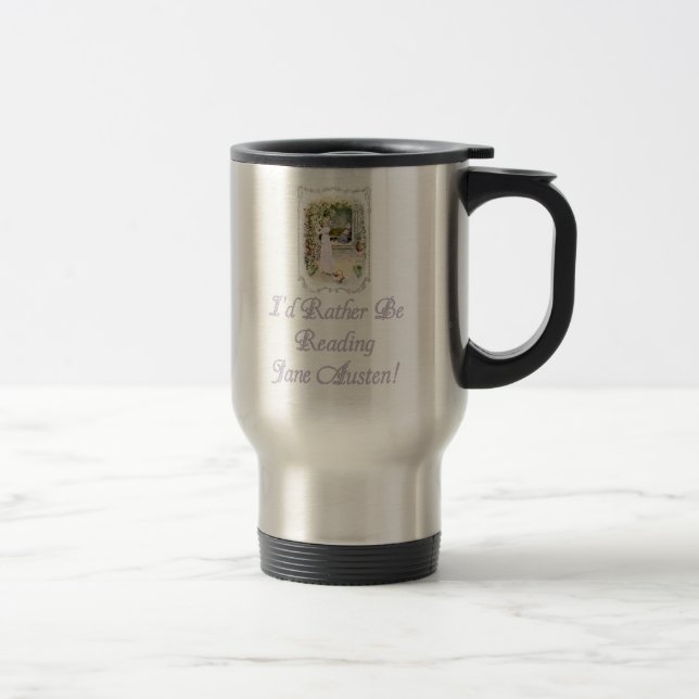 IRBR Jane Austen! Caneca de viagem, 2 cores (Direita)