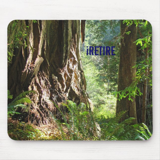 iRETIRE mousepad Redwoods Árvores (Frente)