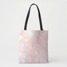 Iridescent Pearl Liquid Marble Aesthetic Tote Bag