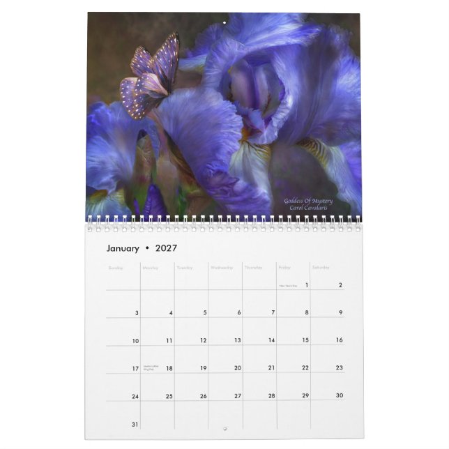 Íris - calendário da coleção 1 para 2010 (Jan 2027)