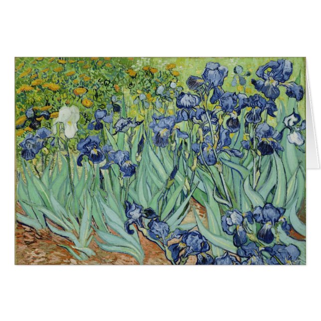 Íris - cartão de Van Gogh (Frente Horizontal)