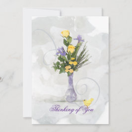 Íris e rosas amarelas pensando em você