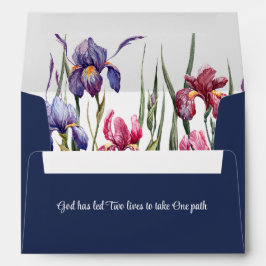 Iris Floral Inspiron Iris Cor-de-Rosa Azul Endereç