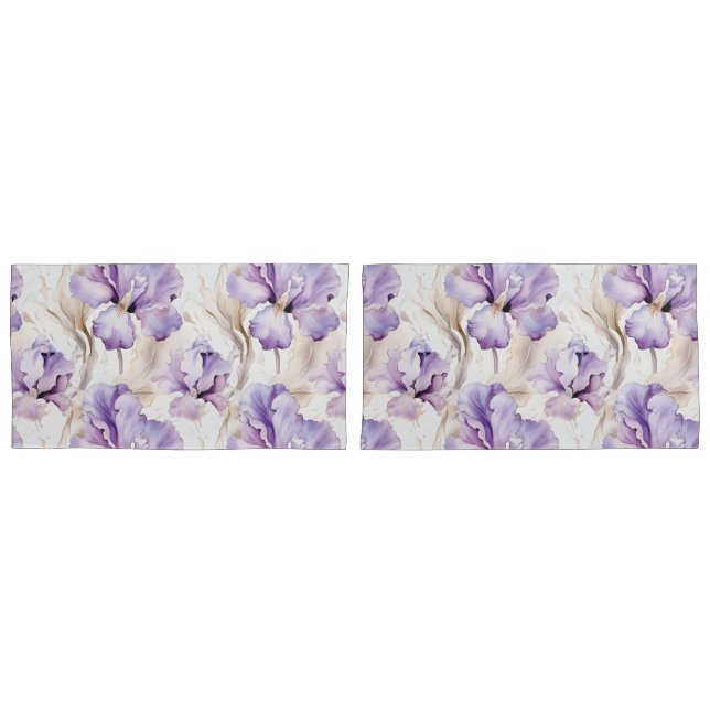 Iris Floral Roxo Romântico   (Frente - conjunto)