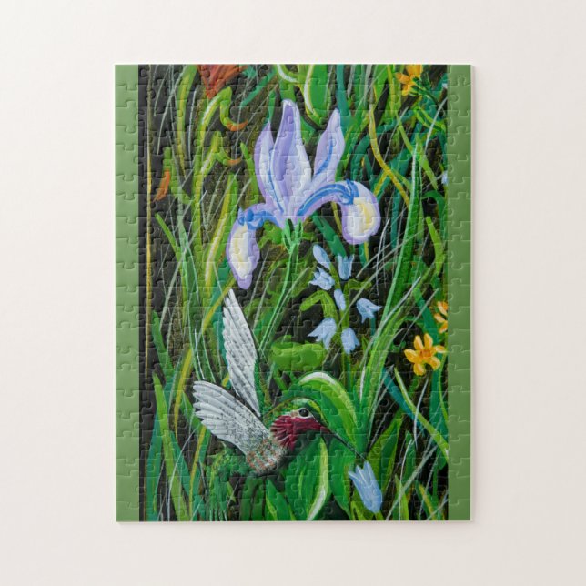 Iris Hummingbird Quebra-cabeça (Vertical)