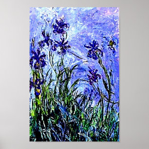 Íris pelo poster de Claude Monet