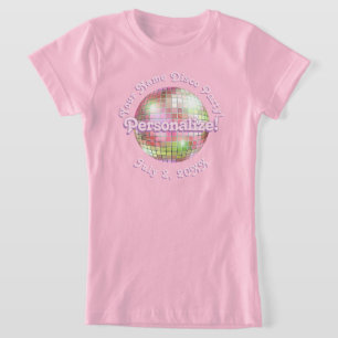 Iris Retro Disco Ball PERSONALIZADA T-Shirt