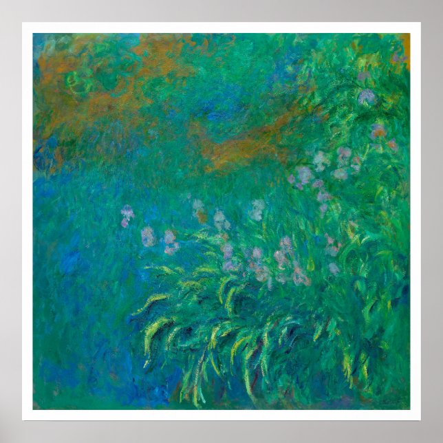 "IRISES 1914-1917" CLAUDE MONET POSTER (Frente)