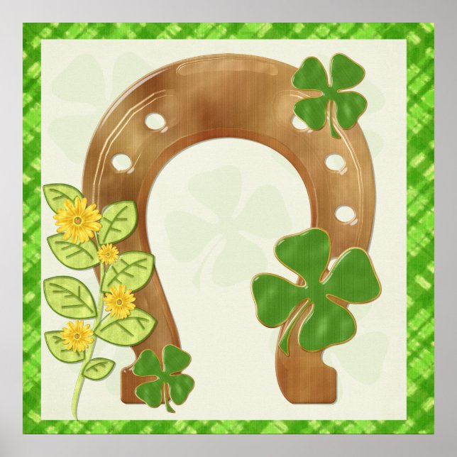 Irish Charm Whimsical Folart Impressão (Frente)