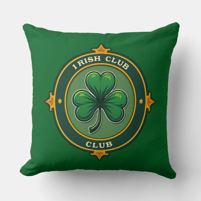 Irish Club St Patrick’s Day Shirt – almofada (Frente)