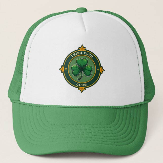 Irish Club St Patrick’s Day Shirt – boné (Frente)